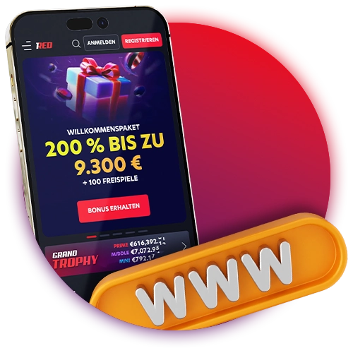 Platzieren Sie Ihre Wetten über Ihr Handy in der mobilen Version von 1Red.
