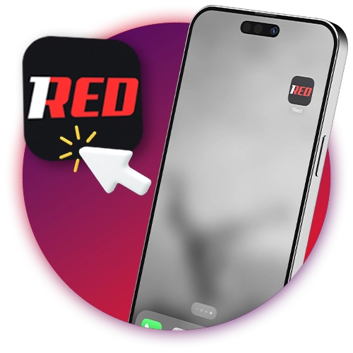 Wetten Sie mit der 1Red-App auf Ihrem Mobiltelefon.