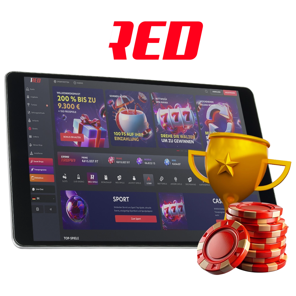 Erfahren Sie mehr über Wetten und andere Informationen bei 1Red.
