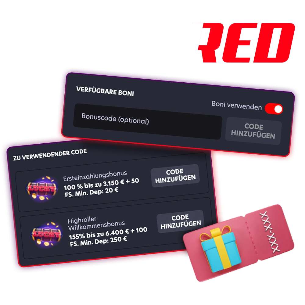 Holen Sie sich mehr Vorteile mit den Promo-Codes von 1Red.