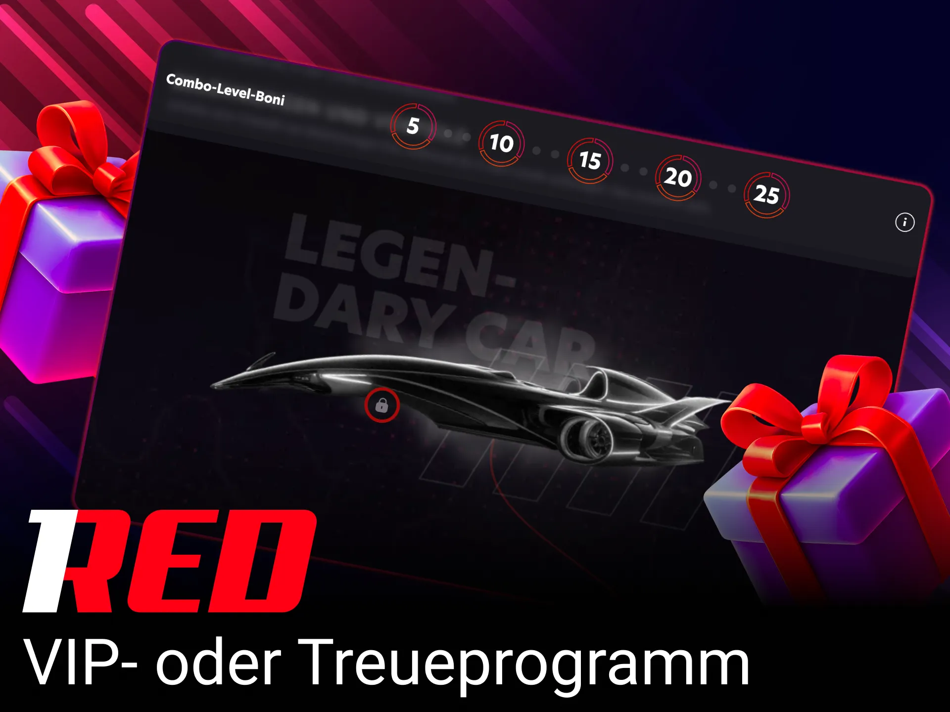 Sammle Punkte und steige im VIP- oder Treueprogramm von 1Red Casino auf.