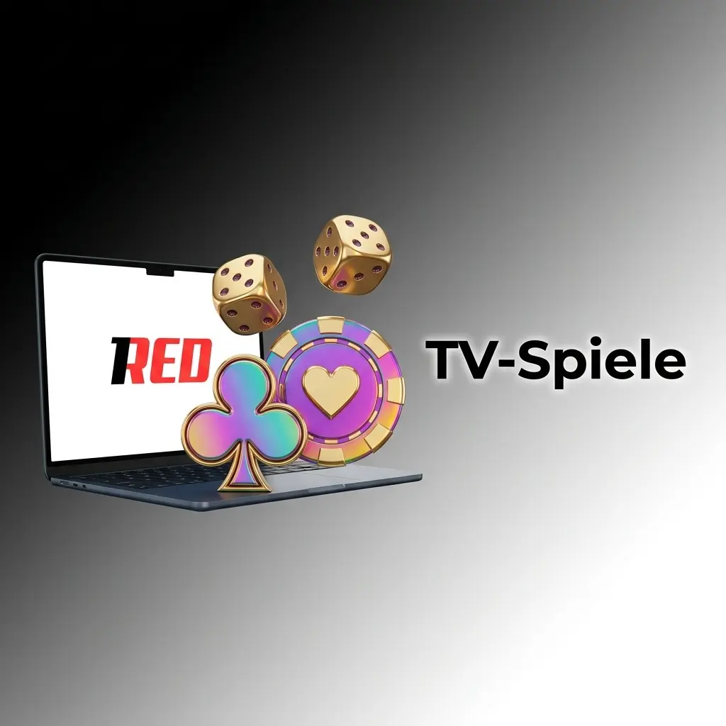 Moderator leitet TV-Game-Show im Live-Casino-Stil per Videostream bei 1Red